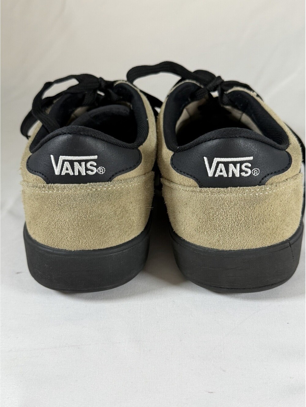 Vans Skate Mid Tan Suede Black Stripe Sneakers 10.5 - Picture 4 of 9
